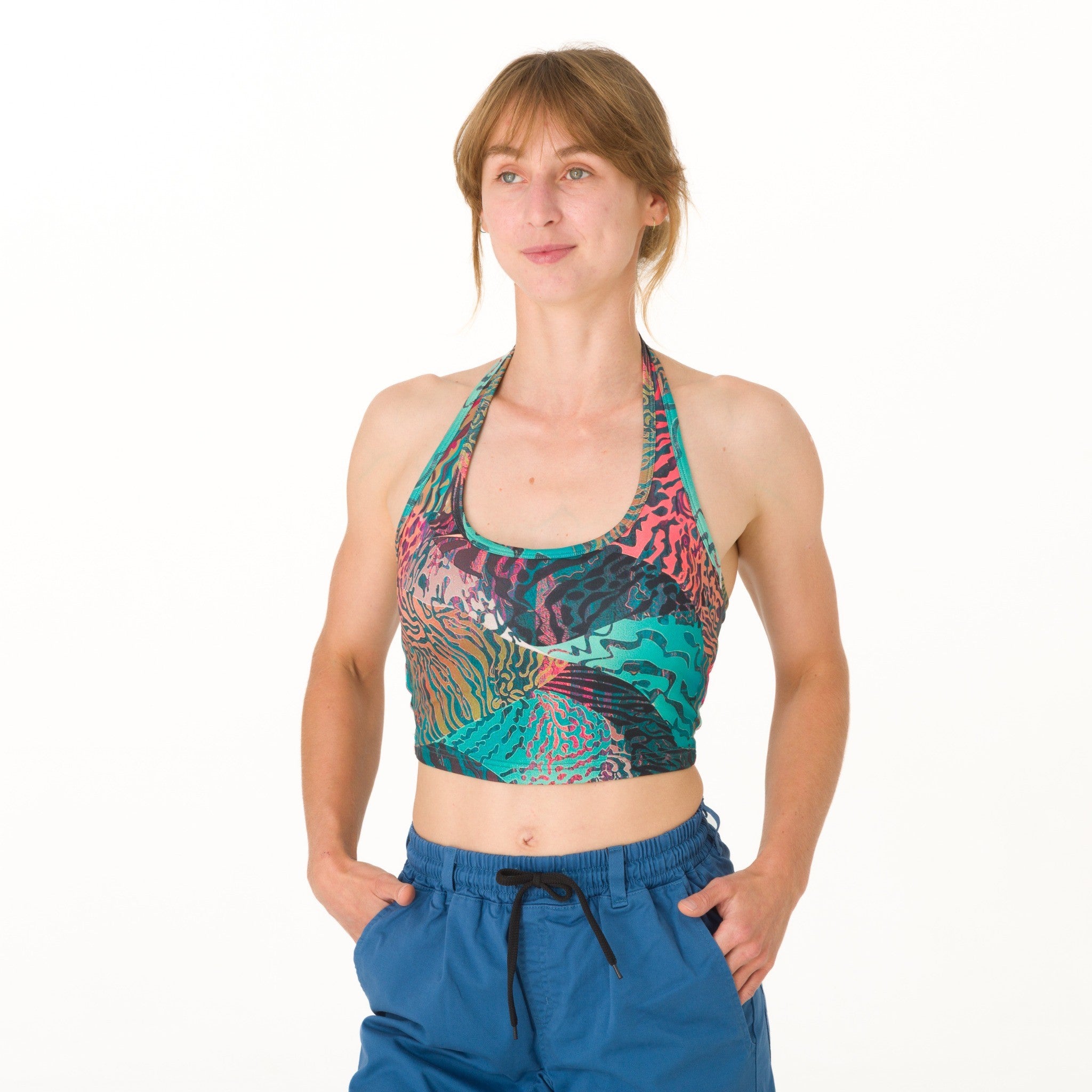 Lekki top Light Neck Flow – lekki top wspinaczkowy i top do jogi dla kobiet