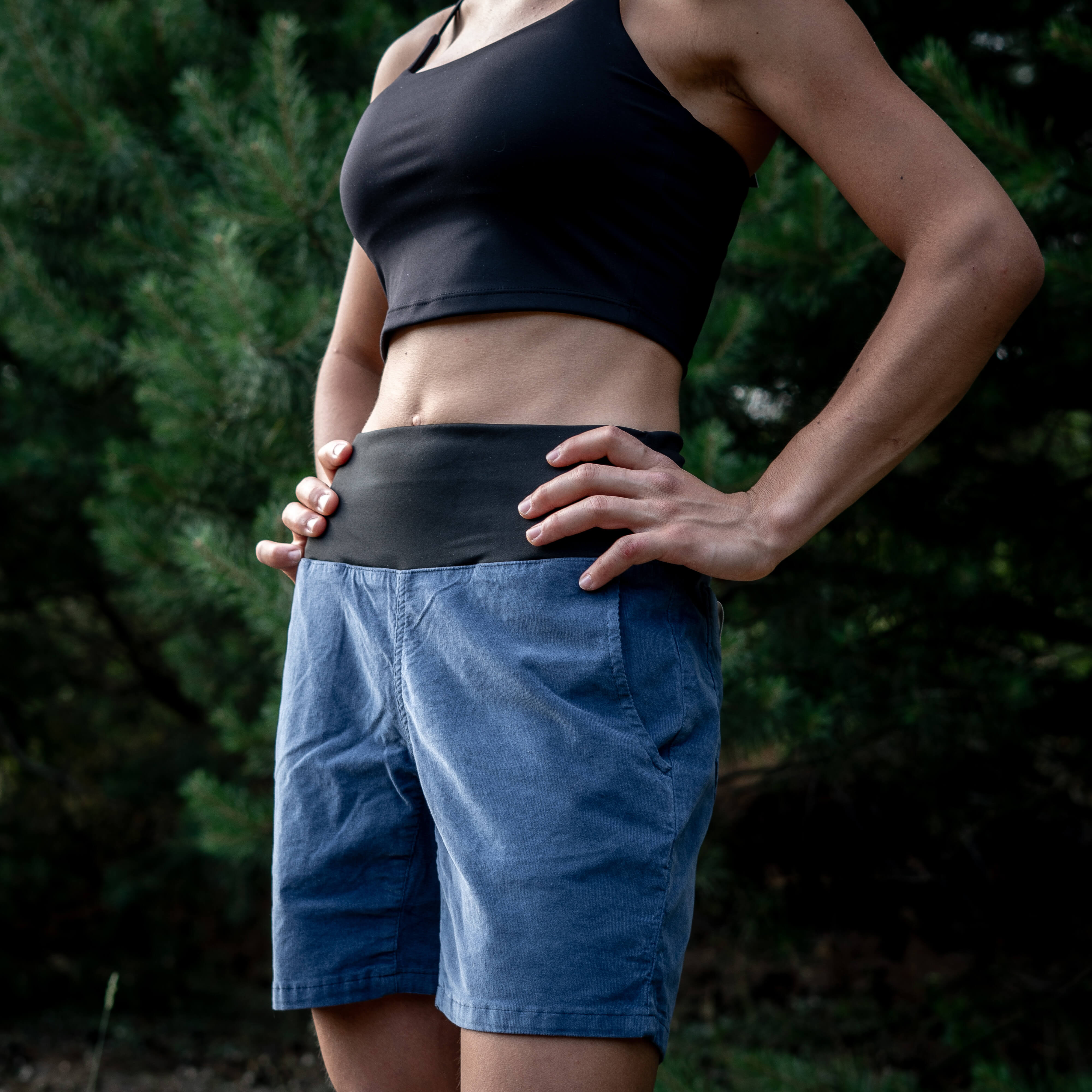 Damskie spodenki Chill Cord - krótkie spodnie sztruksowe dla kobiet