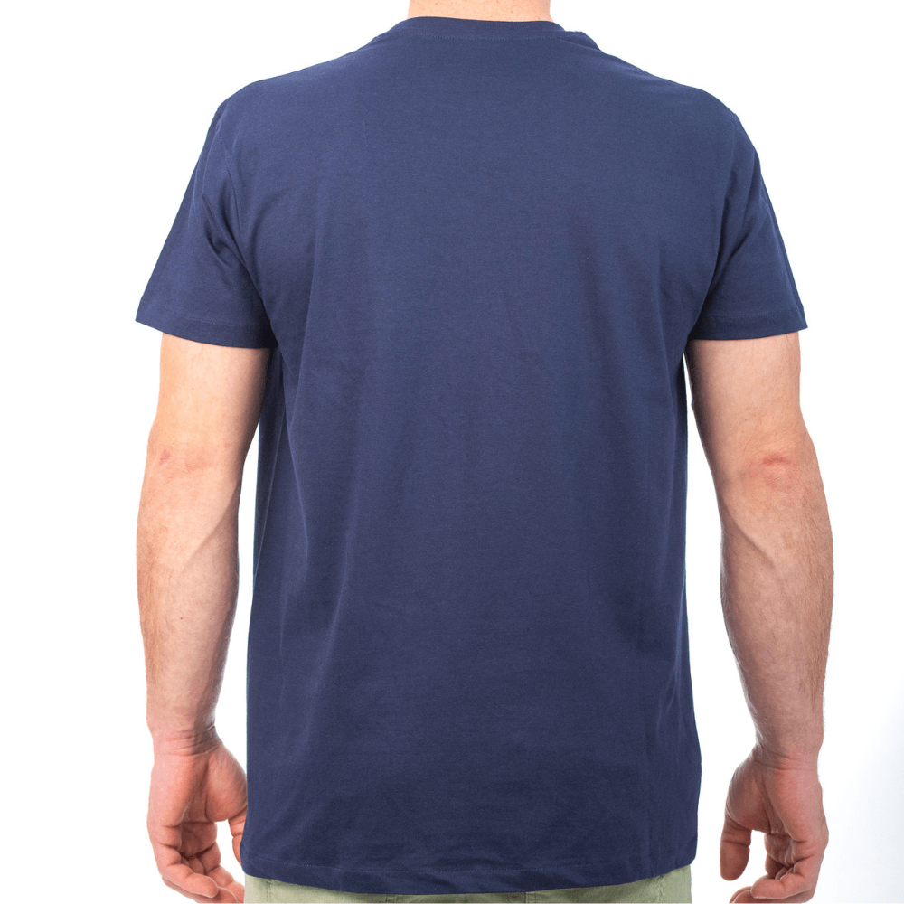 Retro cycling climbing shirt made of organic cotton for men