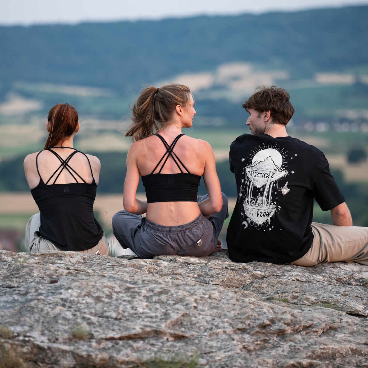 Felsen Flow – Kletter- & Boulder-T-Shirt für Herren