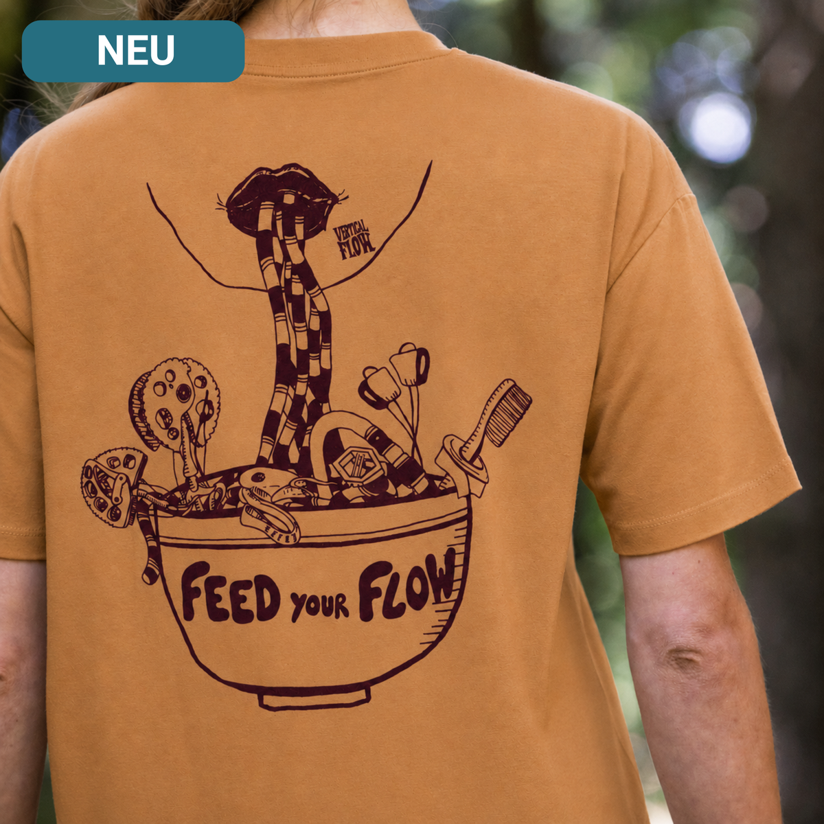 Feed your Flow Klettershirt aus Bio-Baumwolle für Damen