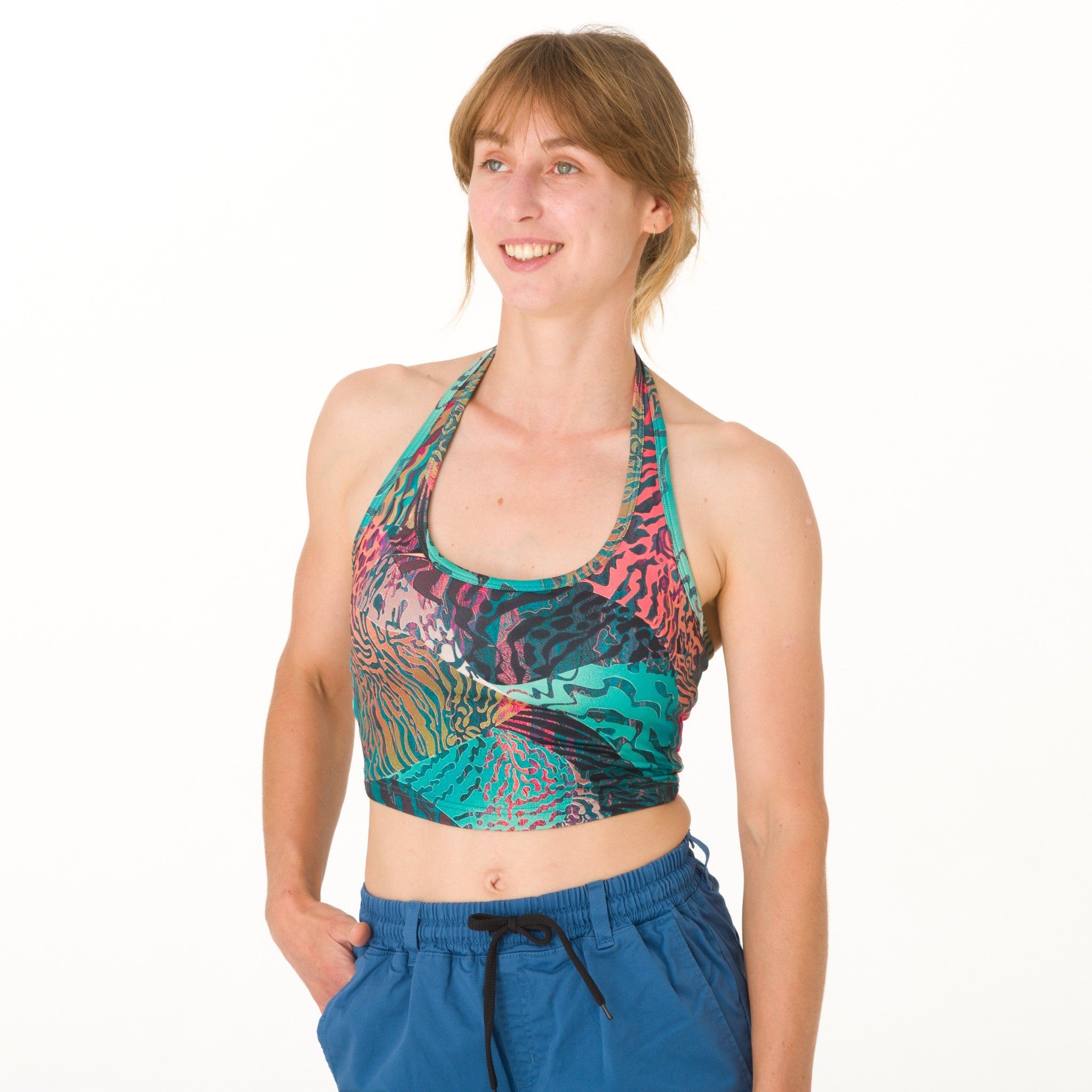 Lekki top Light Neck Flow – lekki top wspinaczkowy i top do jogi dla kobiet