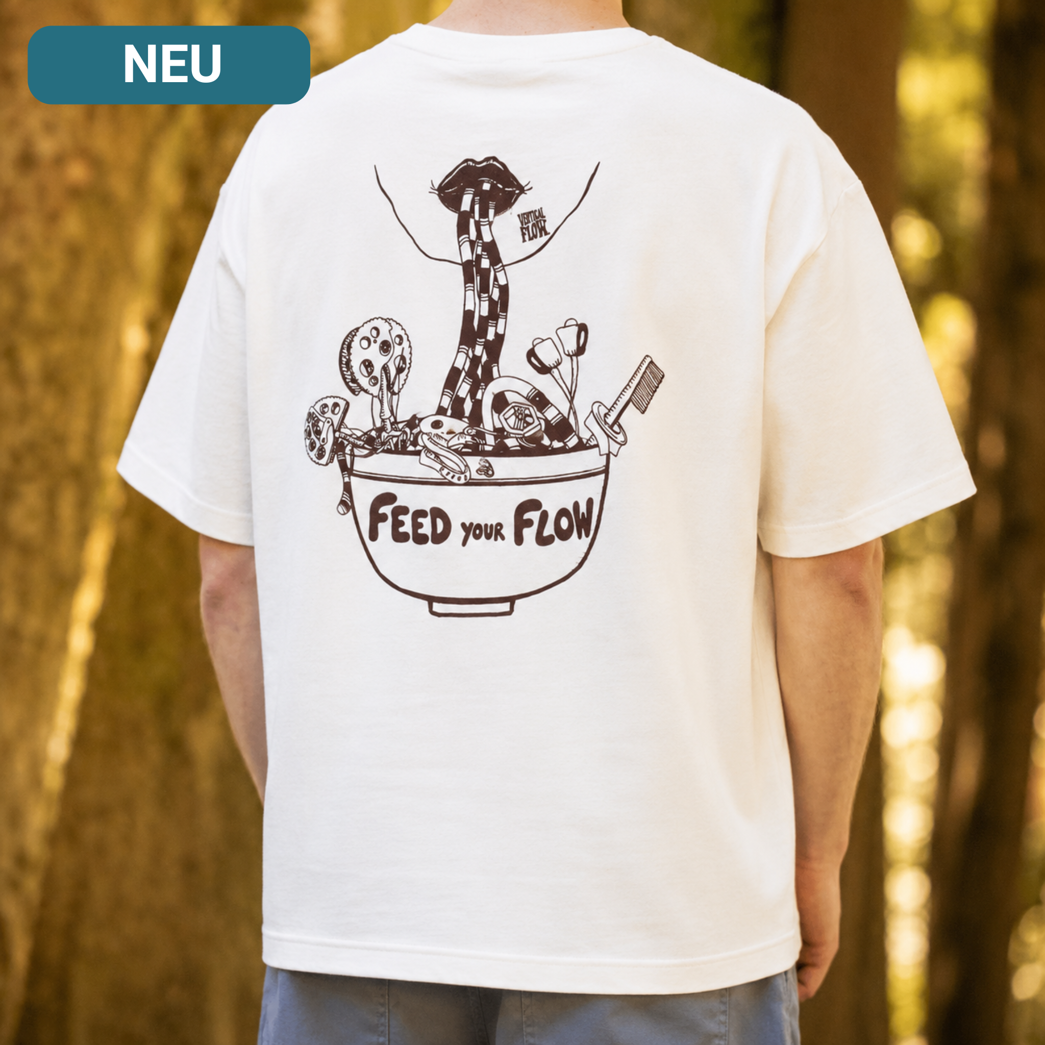Feed your Flow Klettershirt aus Bio-Baumwolle für Herren