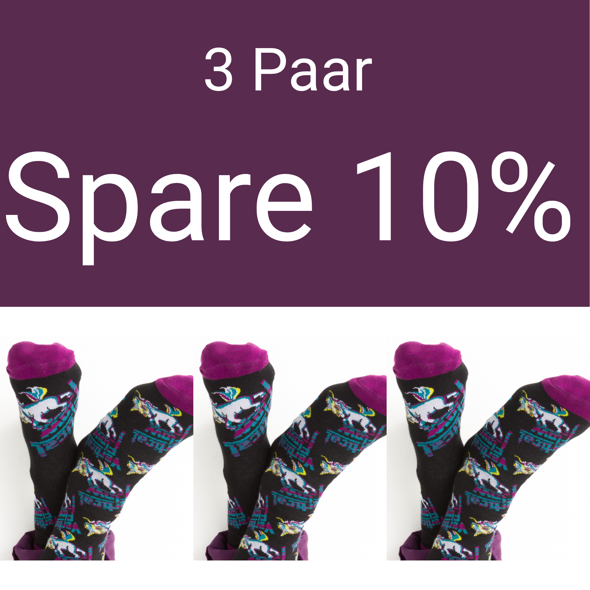 Einhorn Power Socken – ultraweiche Baumwollsocken