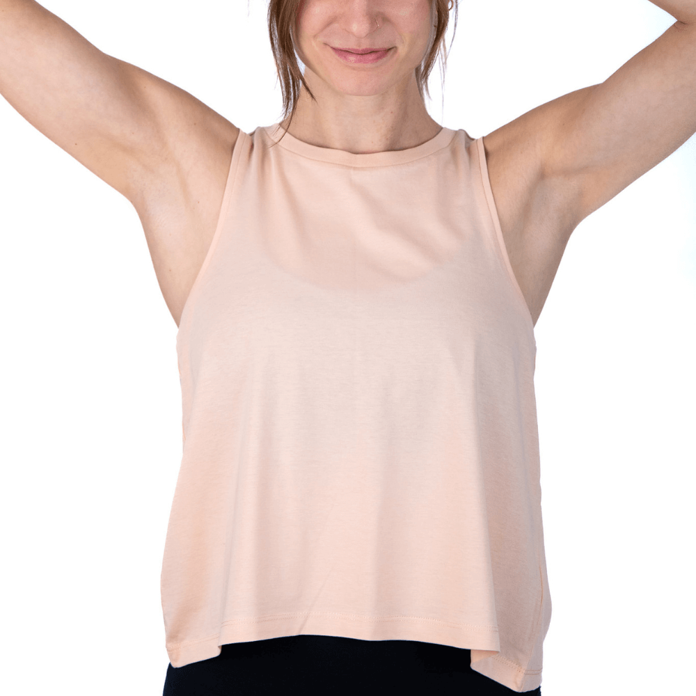 Yoga and Wine - lightweight crop top for women
