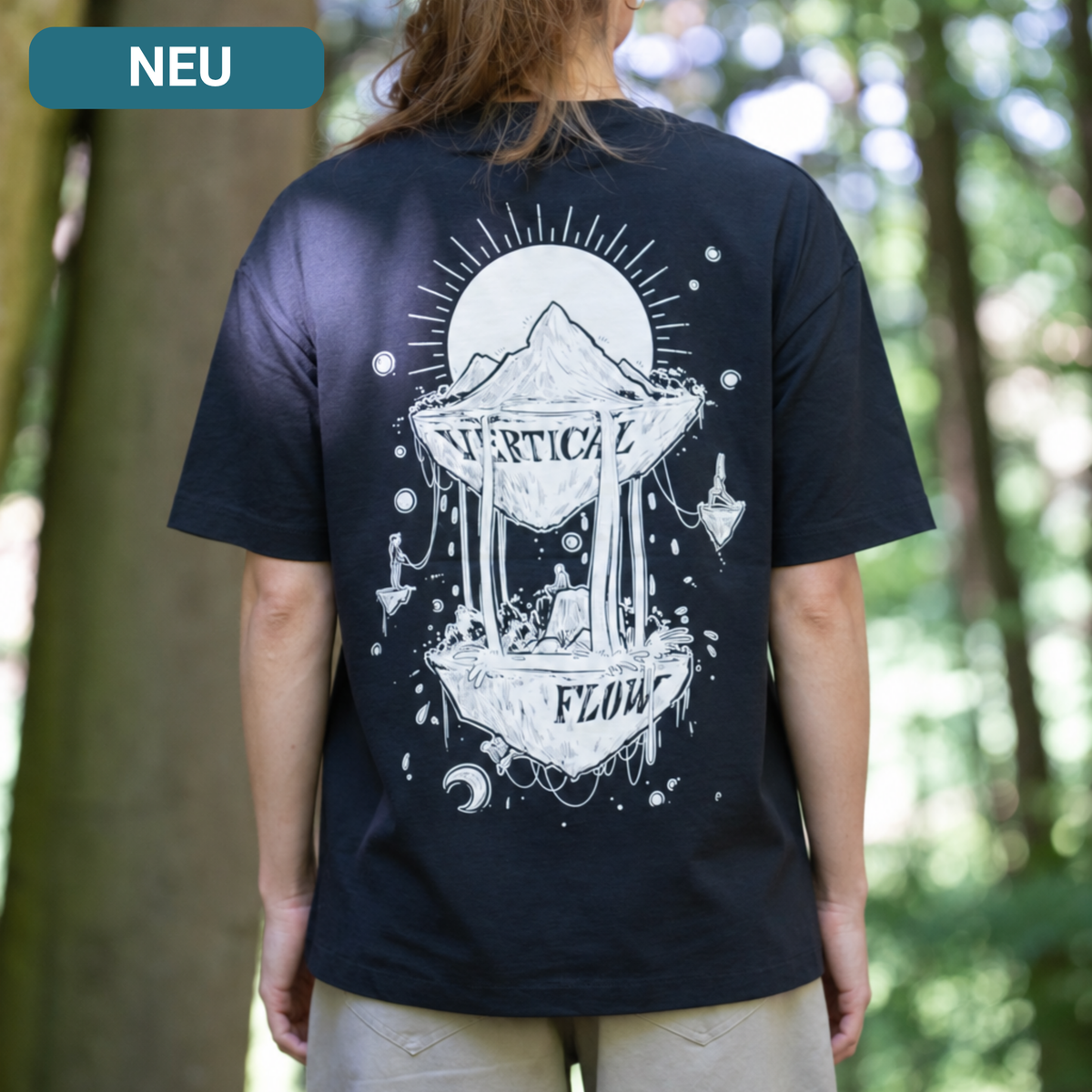 Felsen Flow – Kletter- & Boulder-T-Shirt für Damen