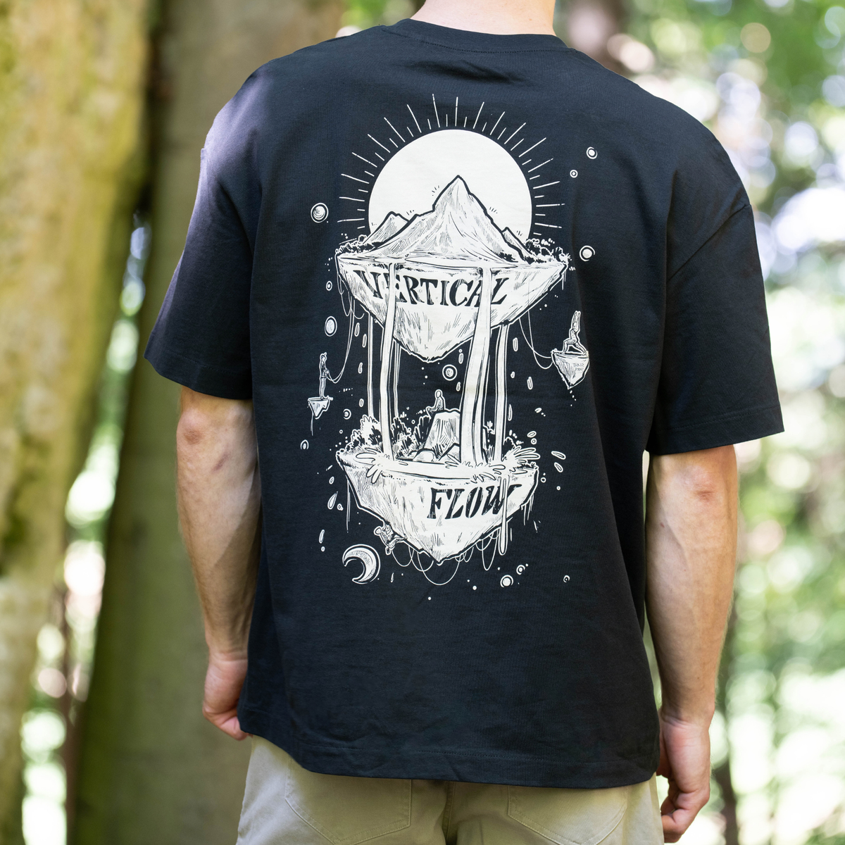 Felsen Flow – Kletter- & Boulder-T-Shirt für Herren