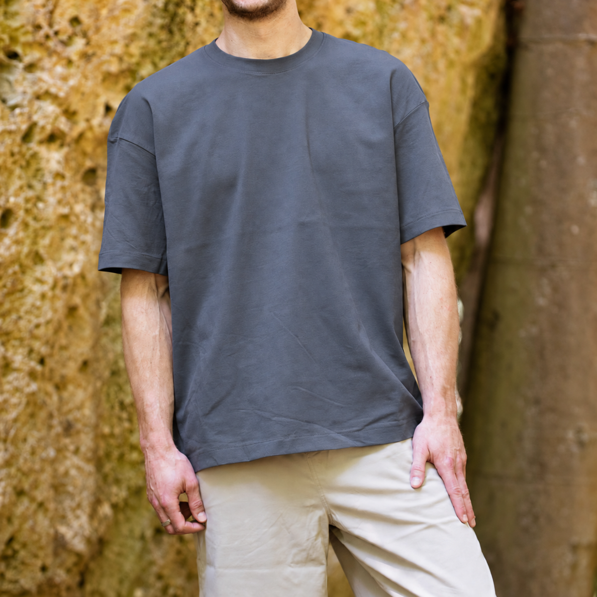Felsen Flow – Kletter- & Boulder-T-Shirt für Herren