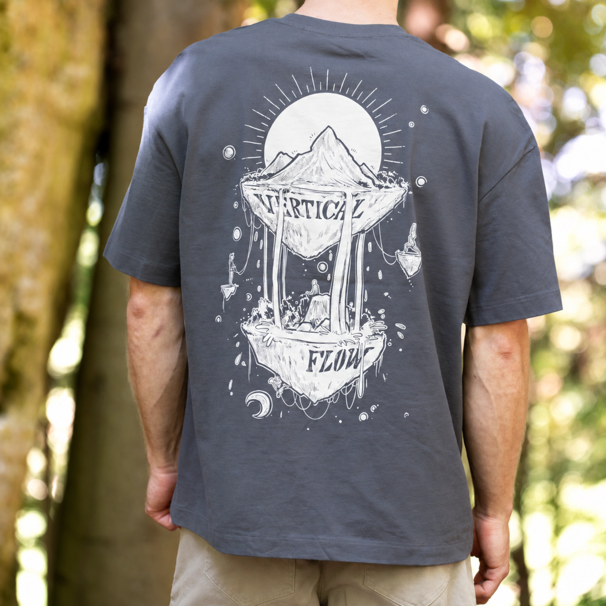 Felsen Flow – Kletter- & Boulder-T-Shirt für Herren