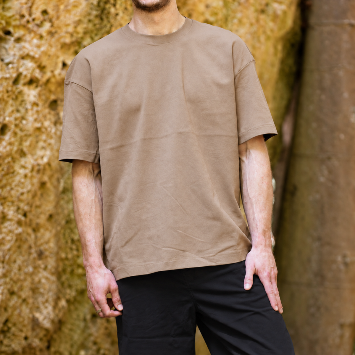 Felsen Flow – Kletter- & Boulder-T-Shirt für Herren